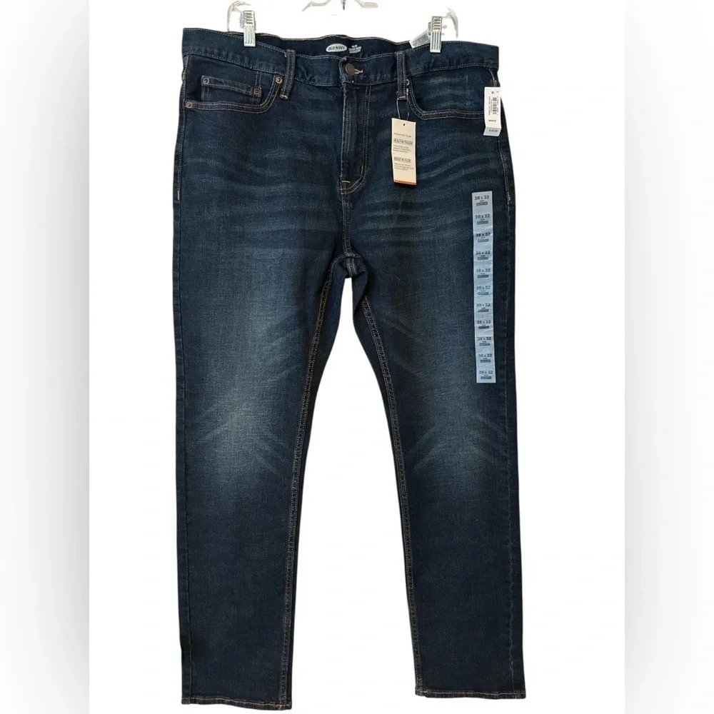 Old Navy Men's Dark Blue Slim Built-In Flex Jeans
